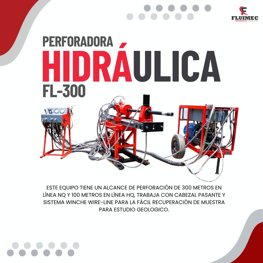 Perforadora FL - 300 Eficiente Perforadora Diamantina Mina